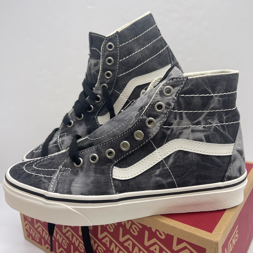 Vans Men’s Sk8-Hi Tapered (Denim Destroy)Black/ Marshmallow Sneakers
VN0A4U169FL - Picture 9 of 16